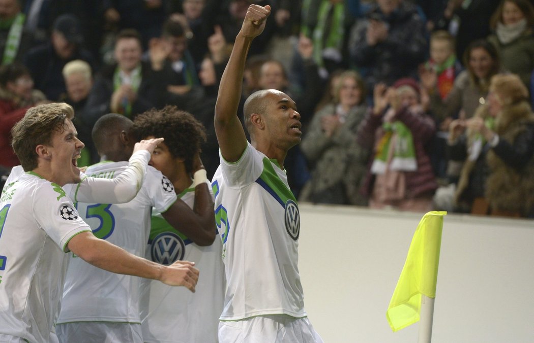 Důležitý gól pro Wolfsburg, kterým domácí vyrovnali proti Manchesteru United