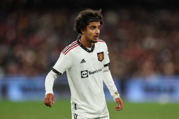 Zidane Iqbal v dresu Manchesteru United Zidane Iqbal v dresu Manchesteru United