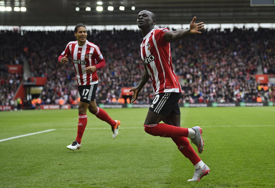 Sadio Mane v dresu Southamptonu