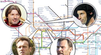 Stanici má Čech i Berger. Fotbal a metro v Londýně slaví výročí