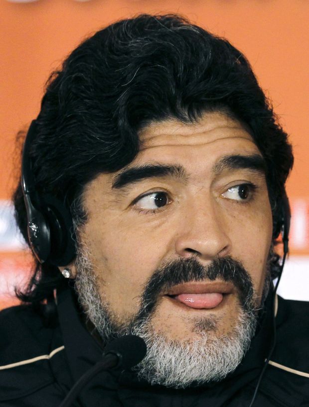 Tradiční grimasy v podání argentinské legendy. Tradiční grimasy v podání argentinské legendy.