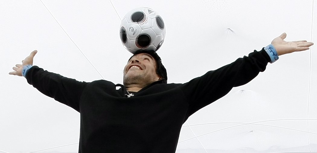 Legendární Diego Maradona.