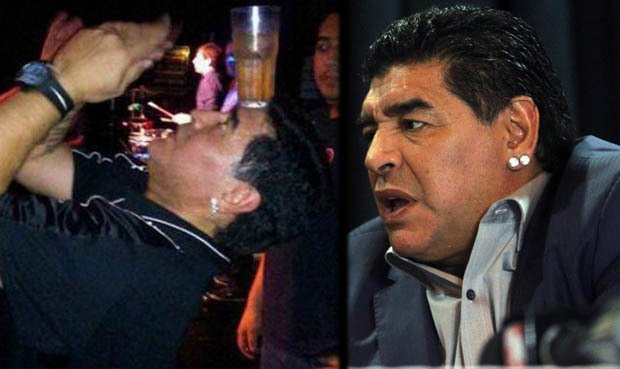 Jeden z nejslavnějších fotbalistů planety Diego Maradona se pařby opravdu nebojí