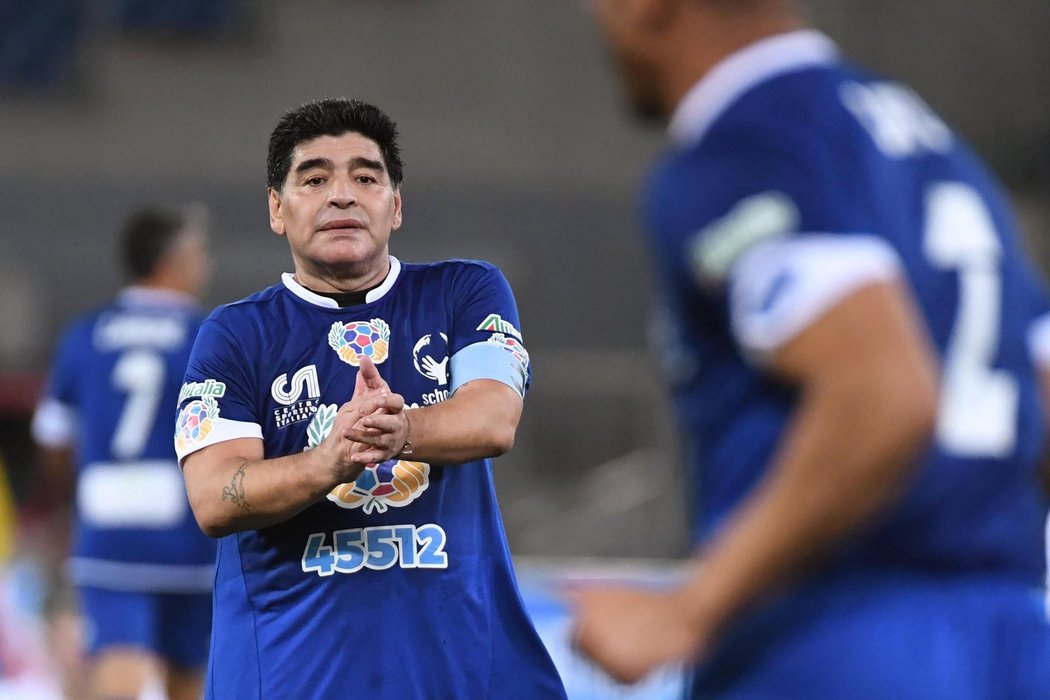 Diego Maradona na charitativním zápase