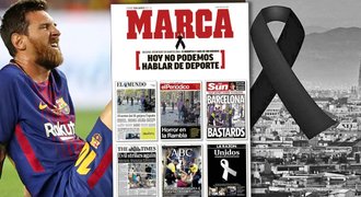 Smutek kvůli teroru. Truchlil Messi, sportovní deník odmítl řešit sport