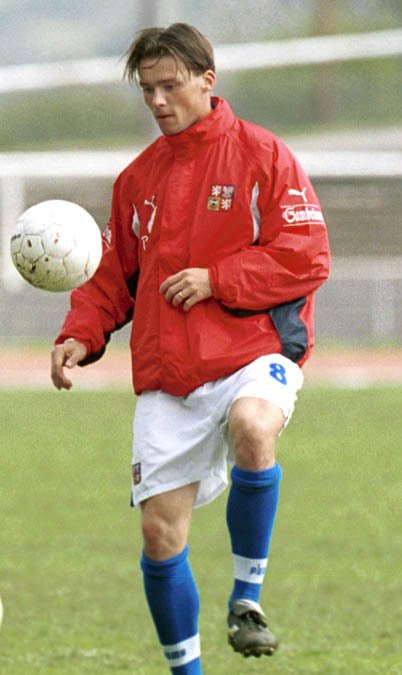 2001 - Marek Jankulovski při tréninku s reprezentací