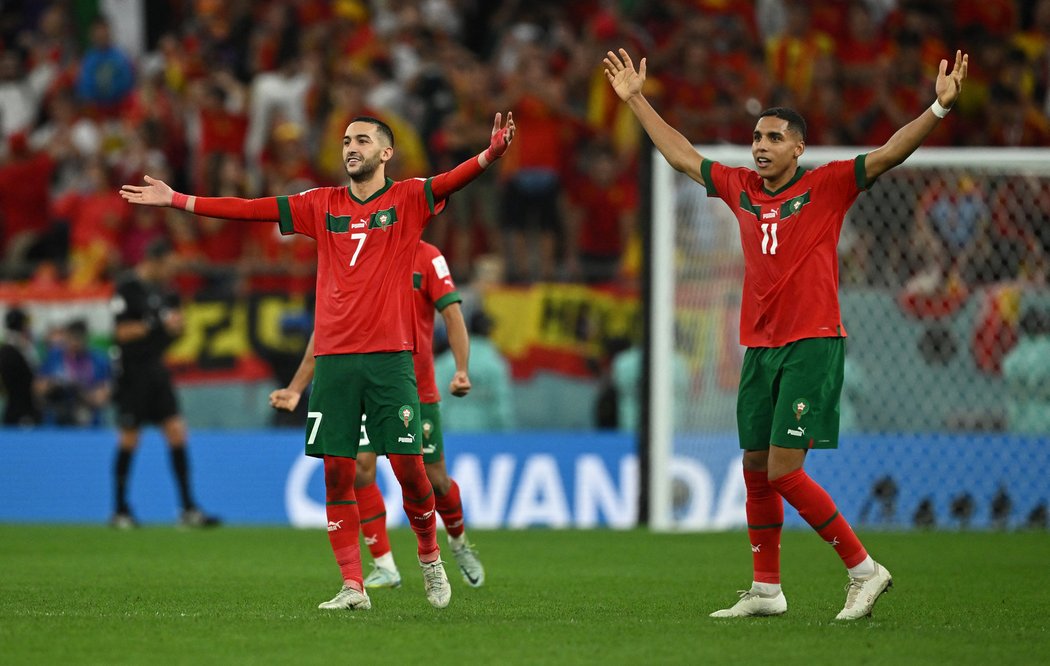 Maroko v osmifinále vyřadilo Španěly