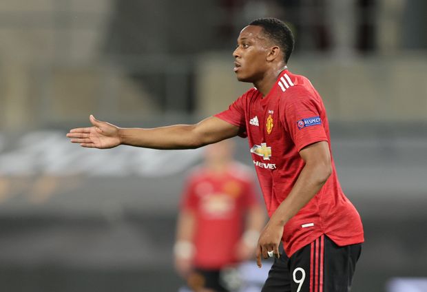 Útočník Manchesteru United Anthony Martial Útočník Manchesteru United Anthony Martial