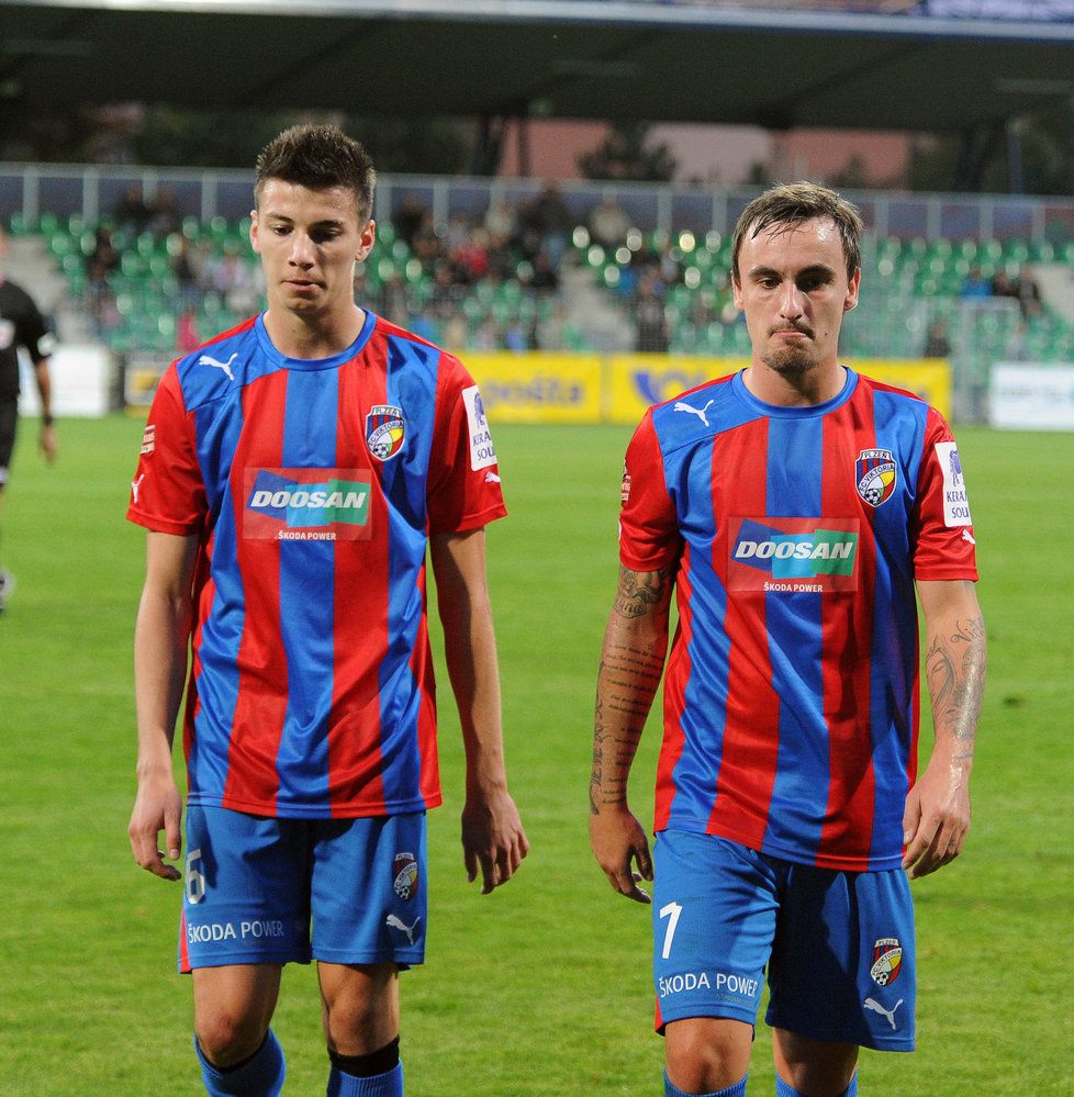Martin Zeman (vpravo) po ročním hostování v Plzni v létě skončil, klub na něj neuplatnil opci