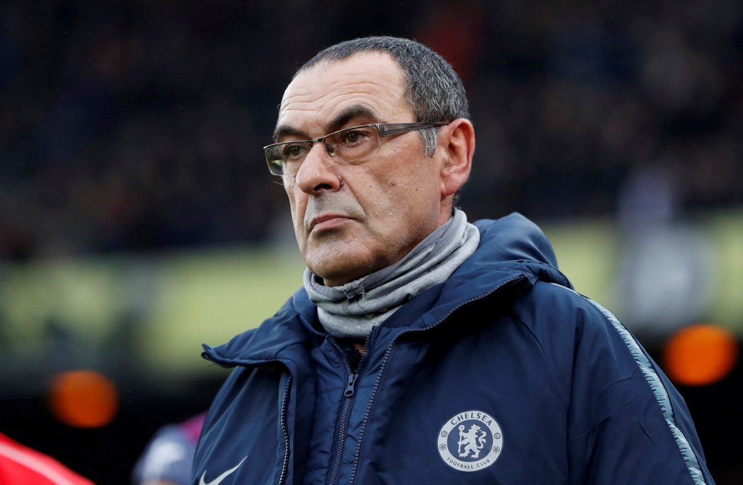 Trenér londýnské Chelsea Maurizio Sarri.