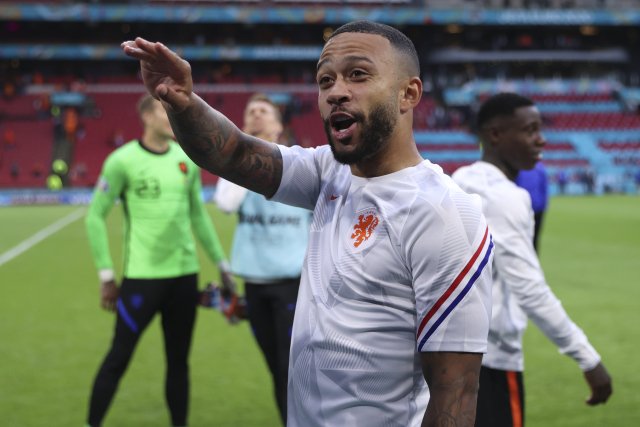 Memphis Depay v nizozemském dresu