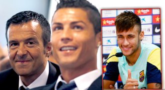Ronaldo víc než Neymar? Leda váhou, špičkují se agenti obou hvězd