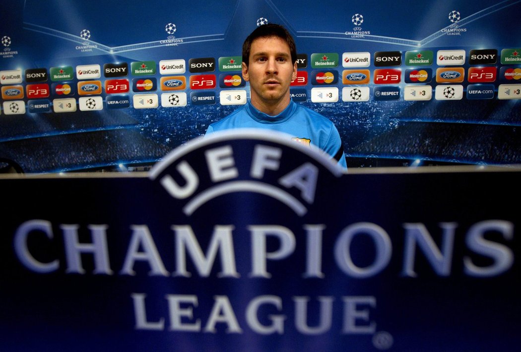Lionel Messi na tiskové konferenci