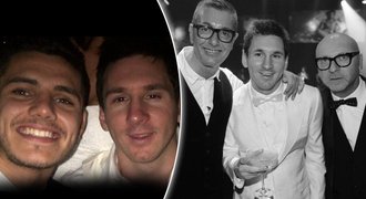 Hvězdný Messi slavil narozeniny v Miláně: z elegána v bílém opilec?