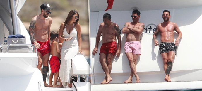 Argentinská superstar Lionel Messi si užívá dovolenou na své luxusní jachtě i po boku krásné a svůdné manželky Antonelly