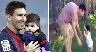 Šikovný malý Messi! Thiago už chodí, chlubí se pyšný otec