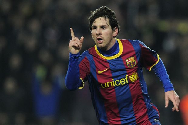 Lionel Messi v dresu Barcelony Lionel Messi v dresu Barcelony