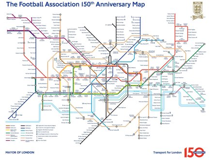 Speciální mapa londýnského metra