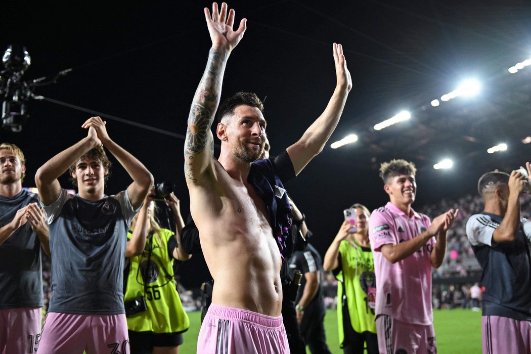 Lionel Messi v Miami drží střeleckou sérii