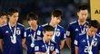 Zklamaní fotbalisté Japonska po prohře s Katarem ve finále mistrovství Asie
