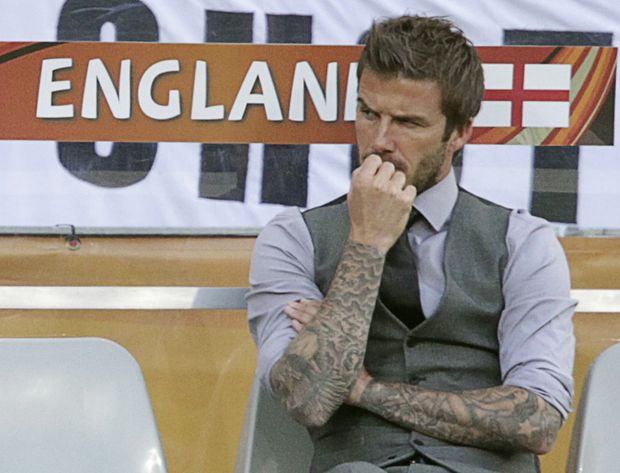 David Beckham na lavičce Anglie. Zůstane an ní jako nový trenér? David Beckham na lavičce Anglie. Zůstane an ní jako nový trenér?