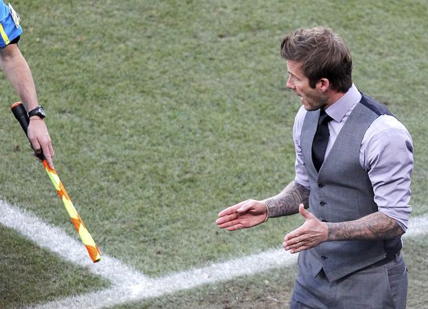 David Beckham na lavičce Anglie. Zůstane an ní jako nový trenér? David Beckham na lavičce Anglie. Zůstane an ní jako nový trenér?