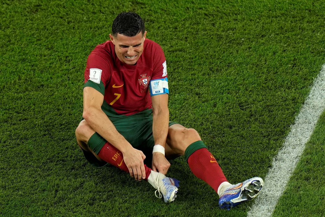 Nepříjemný šlapák obdržel Cristiano Ronaldo v utkání Portugalsko - Ghana