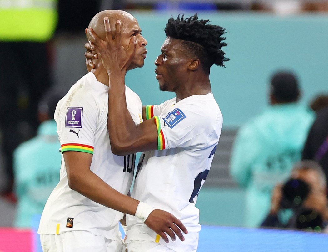 Ghanská radost po gólu