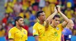 Brazilci Hulk, Jo a Hernanes se loučí s fanoušky po porážce s Nizozemci