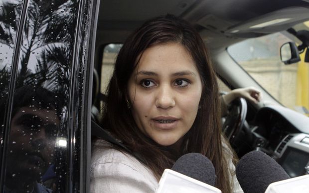 Maria Alonso, manželka fotbalisty Cabaňase. Maria Alonso, manželka fotbalisty Cabaňase.