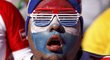 Fanoušek Paraguaye při zápase se Slovenskem