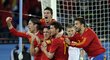 Španělská euforie po gólu Carlose Puyola