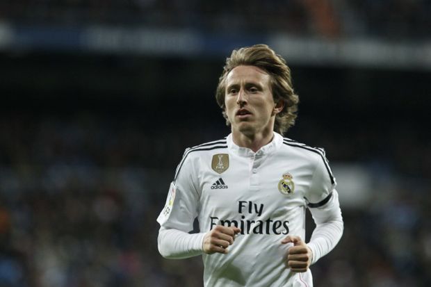 Luka Modrič v dresu Realu Madrid Luka Modrič v dresu Realu Madrid