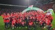 Slavia v sezoně 2018/2019 získala double, ligu i národní pohár vyhrála poprvé od roku 1942