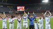 Hráči Baníku Ostrava slaví vítězství po penaltách nad Spartou v MOL Cupu