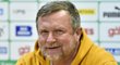 Sparťanský kouč Pavel Vrba na tiskové konferenci před finále MOL Cupu