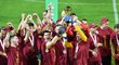 Sparťané slaví vítězství v MOL Cupu již s pohárem