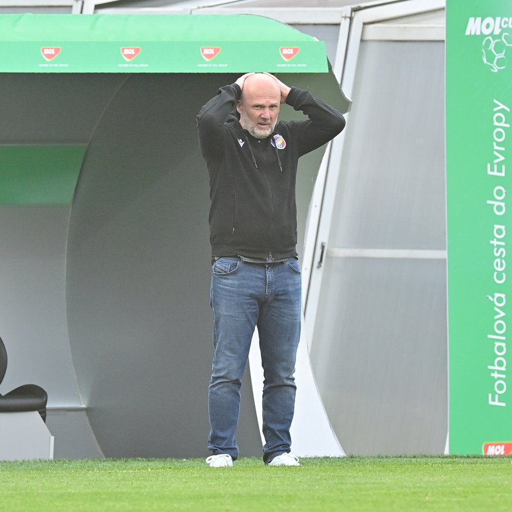 Plzeňský trenér Michal Bílek ve finále MOL Cupu