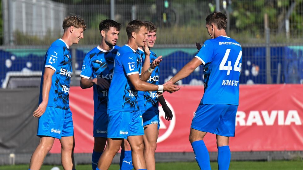 Gólová radost mladoboleslavských fotbalistů