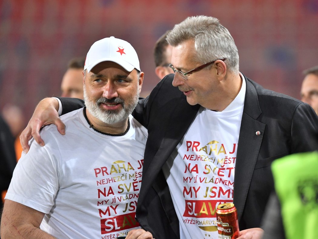 Jindřich Trpišovský získal se Slavií v roce 2023 český pohár