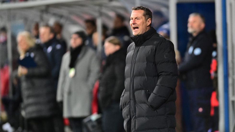 Brian Priske během utkání s Artisem Brno