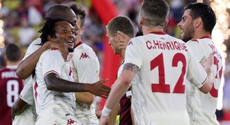 SESTŘIH: Monaco - Sparta 3:1. Zázrak nepřišel, hosty čeká Evropská liga