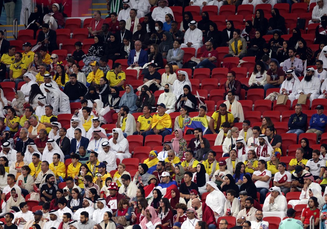 Fanoušci Kataru a Ekvádoru společně