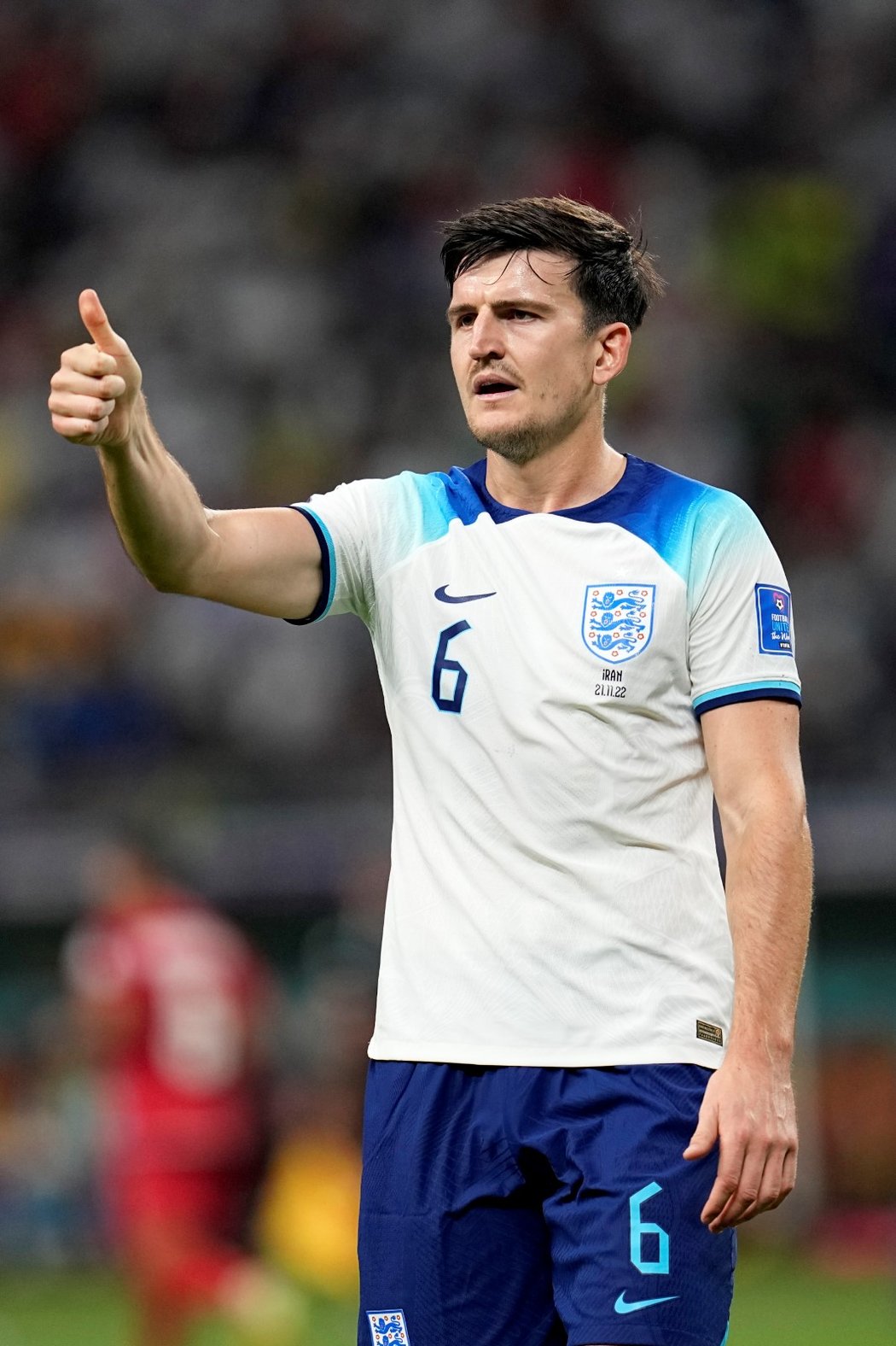 Harry Maguire během úvodního zápasu na MS