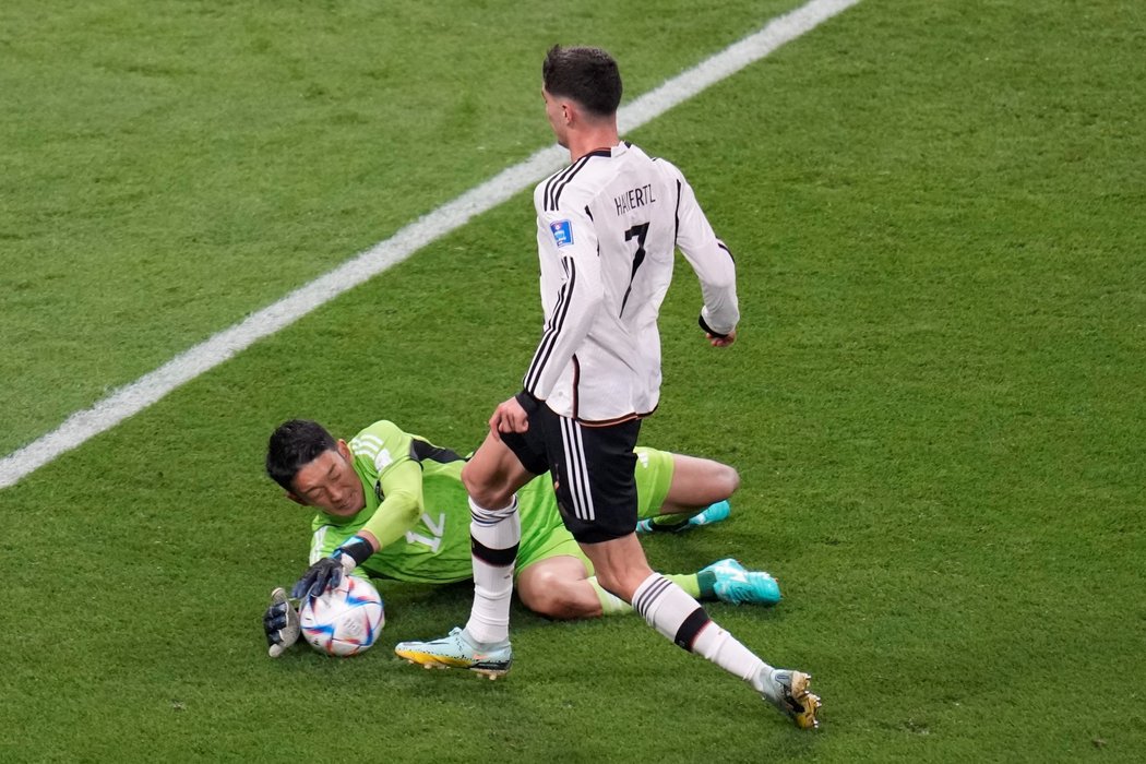 Kai Havertz během zápasu s Japonskem