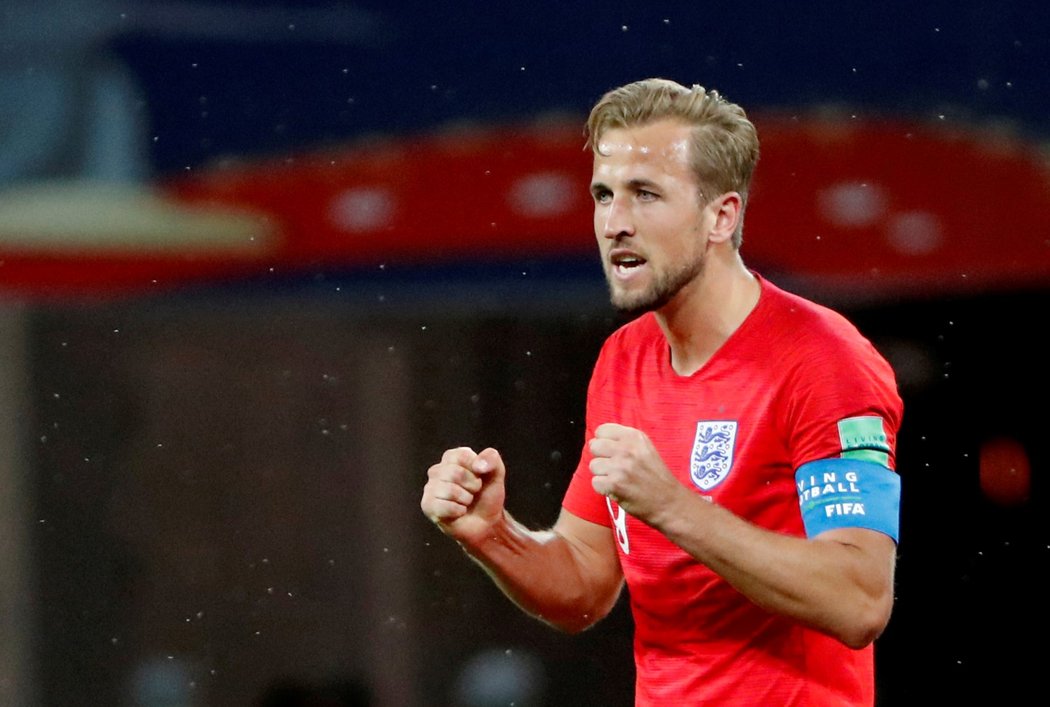 Anglický kapitán Harry Kane proti Tunisku vstřelil oba góly a byl hlavním hrdinou utkání