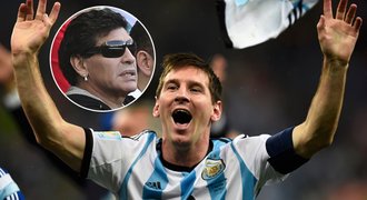 Maradona: Jestli Messi ve finále prohraje, bude se nejlepším jen podobat