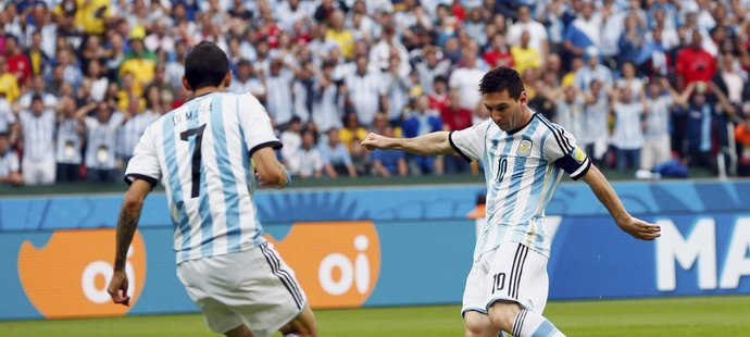 Gólový okamžik Lionela Messiho.