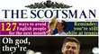 Ve Skotsku by věděli, že s Angličany nebude k vydržení. Proto by The Scotsman přidal 127 rad, jak se Angličanům vyhnout a připomněl by jim, že v tenisu jsou na tom zásluhou Andyho Murrayho stále líp.