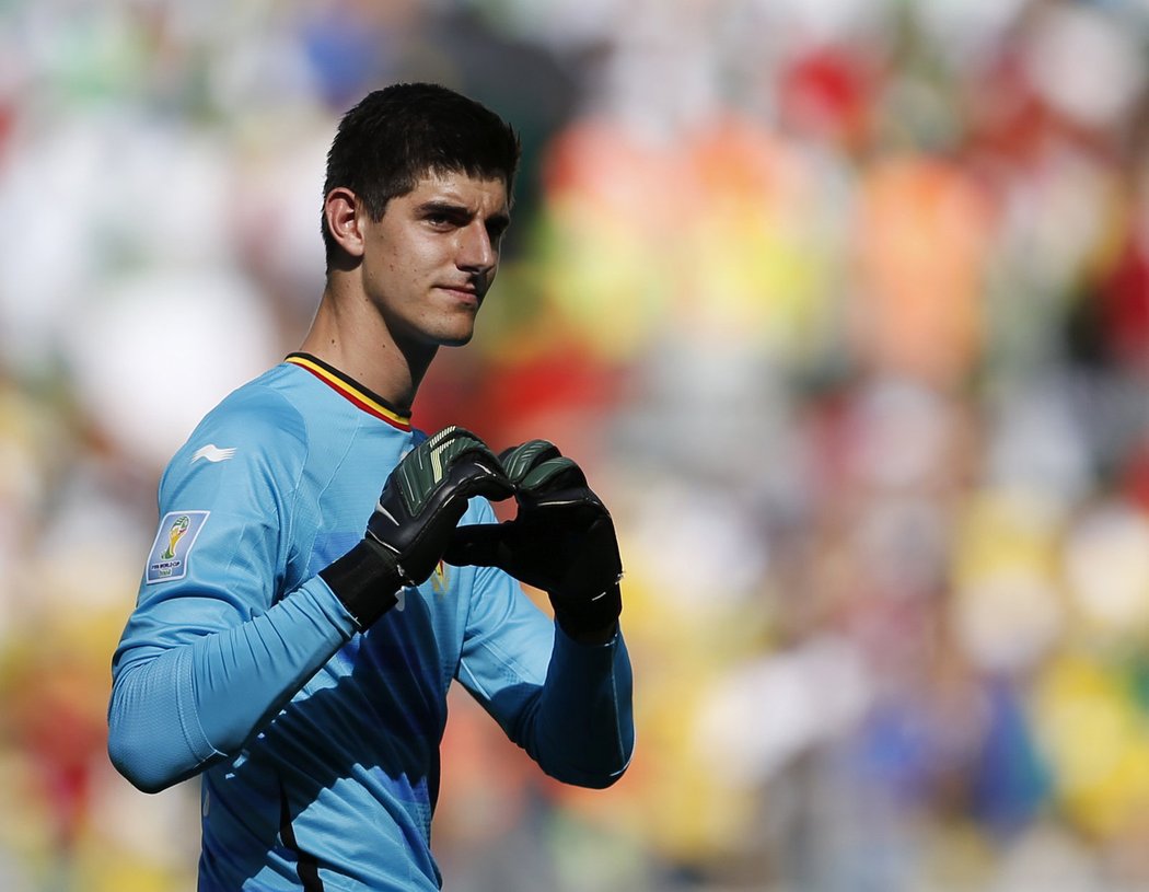 Brankář Thibaut Courtois po inkasované brance zrovna nesmutnil.